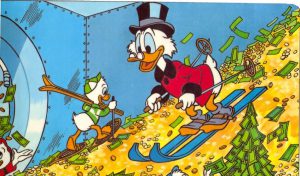Scrooge McDuck does not care about job perks