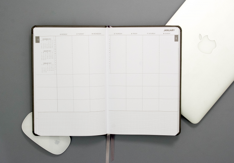 upstudio 2017 planner weekly calendar